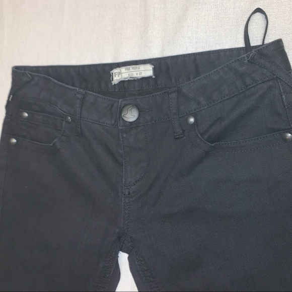 NWOT Free People Black Jeans with Slight Flare/Bootcut 27 - Picture 8 of 11